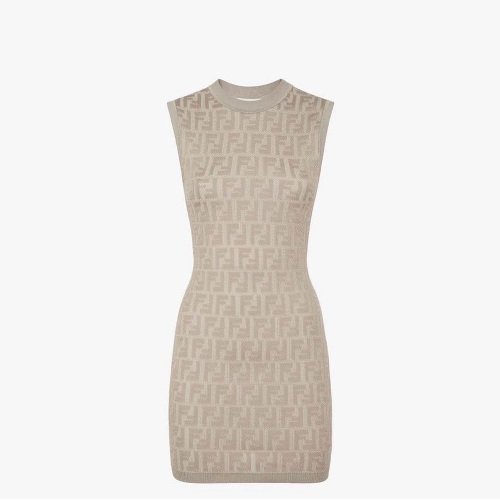 Fendi Doce Grey Knit Dress